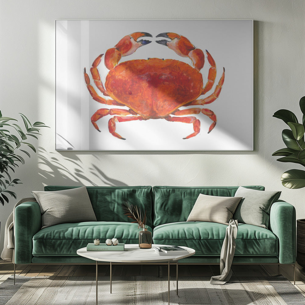 Realistic Red Crab | Canvas