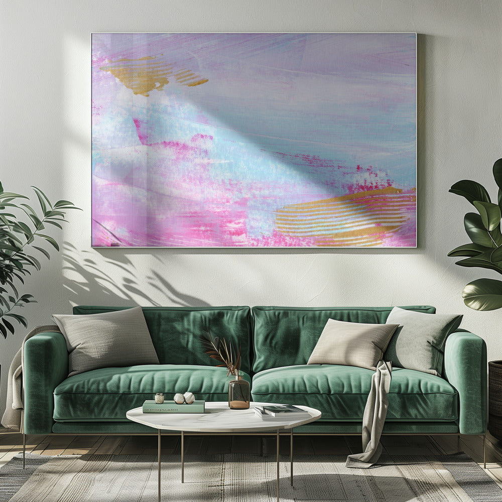 Kleurrijke horizontale strepen | Canvas