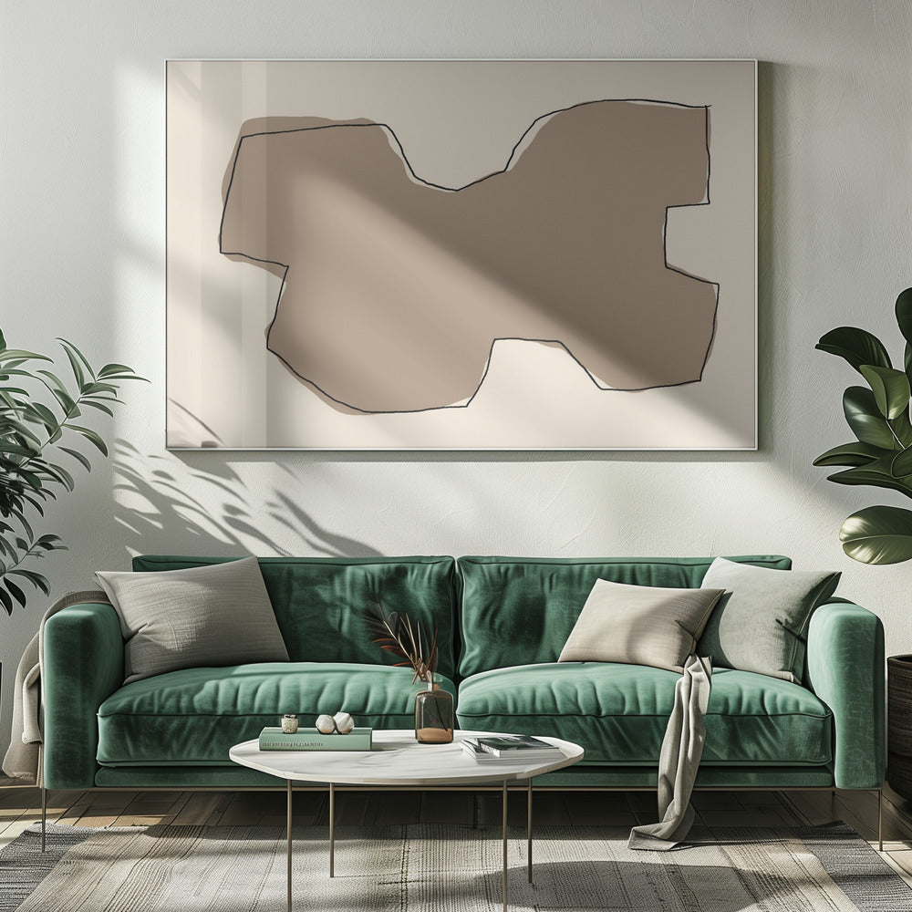 Abstract zandlandschap | Canvas