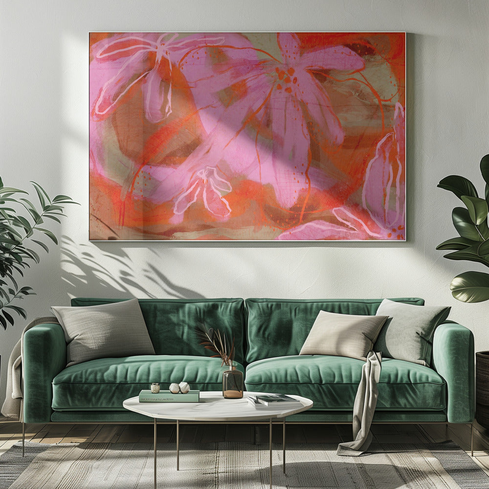 Bloemblaadjesfluisteringen | Canvas