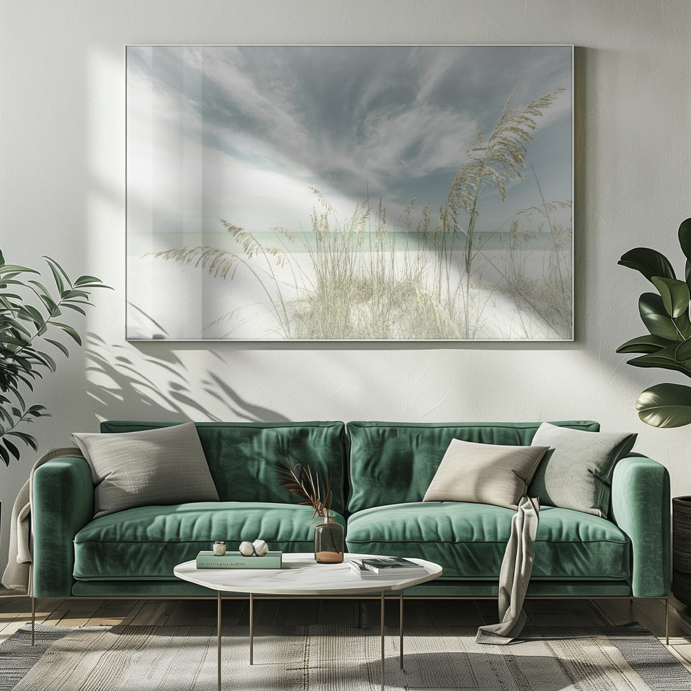 Hemelse rust op het strand | Canvas