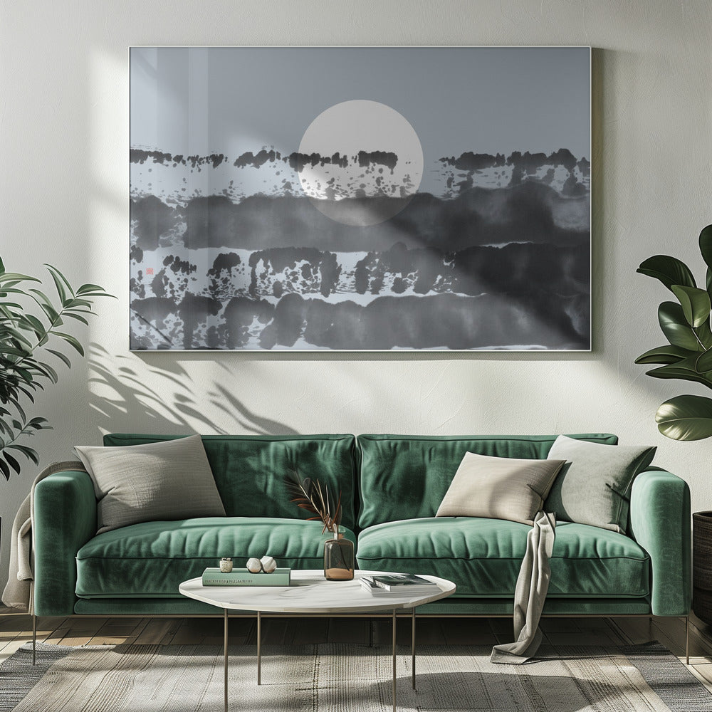 Hidden Moon N°5 | Behind the Horizon | Canvas