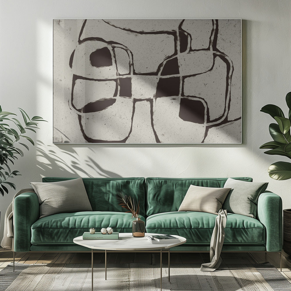 Verweven paden | Canvas