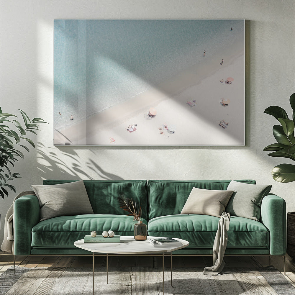 Luchtfoto van het strand | Canvas