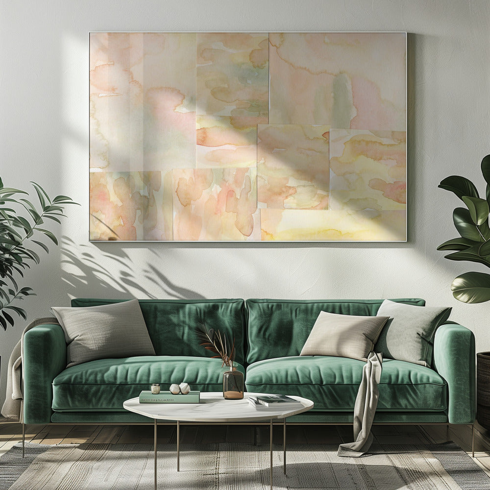 Abstracte compositie 4 horizontaal | Canvas