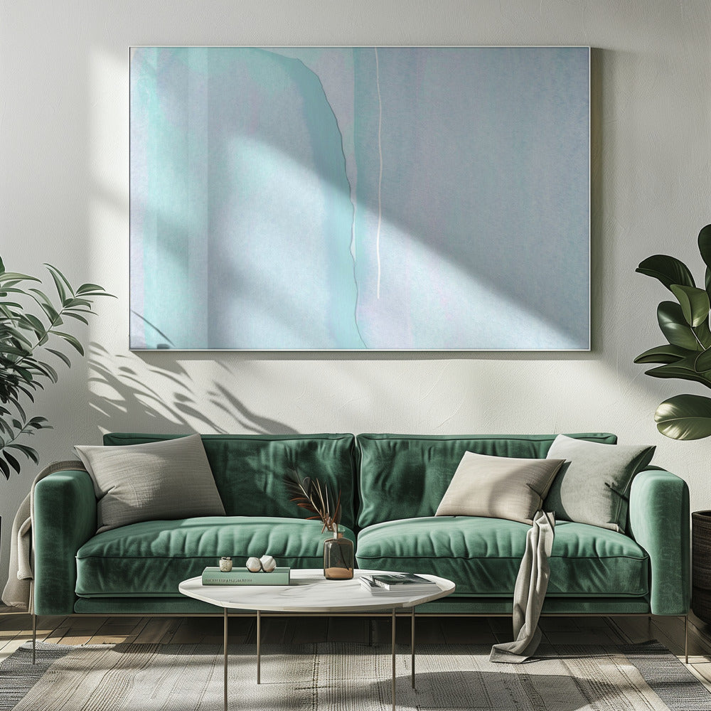 Soft Blue And Turquoise Hues | Canvas