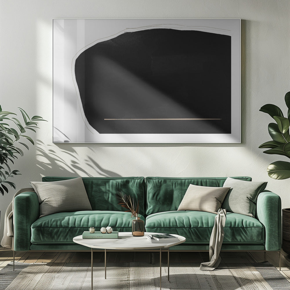 Dominant Zwart | Canvas