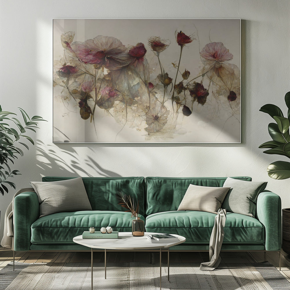 Fluisteringen van bloemblaadjes | Canvas