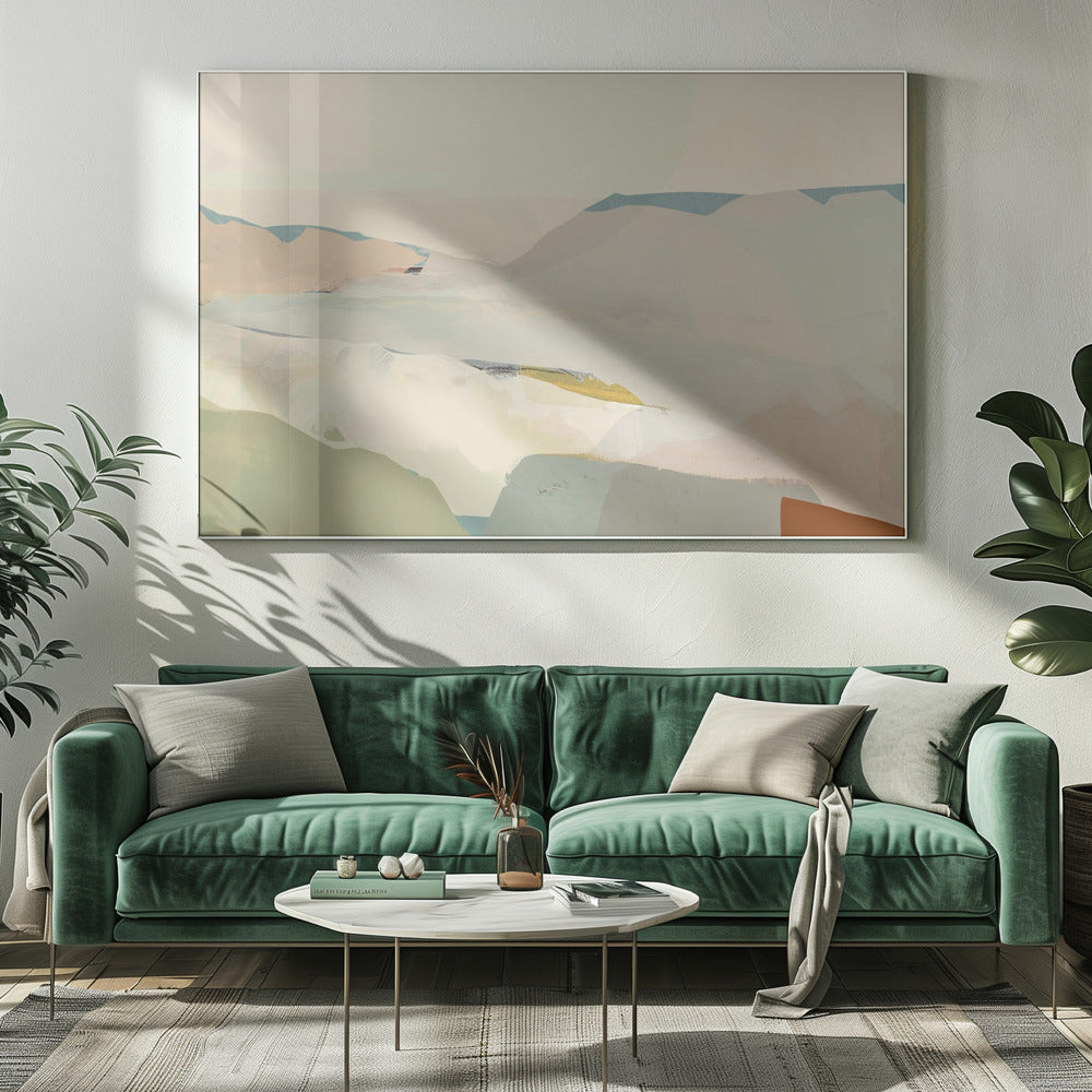 Kleurenblok Landschap 2 | Canvas
