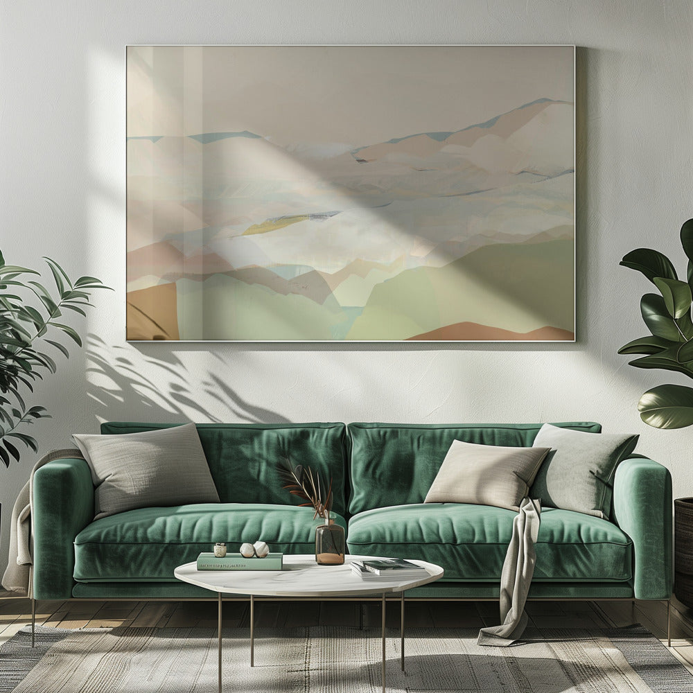 Kleurenblok Landschap 1 | Canvas