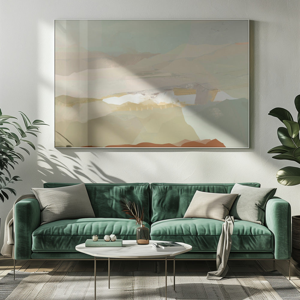 Kleurenblok Landschap 3 | Canvas