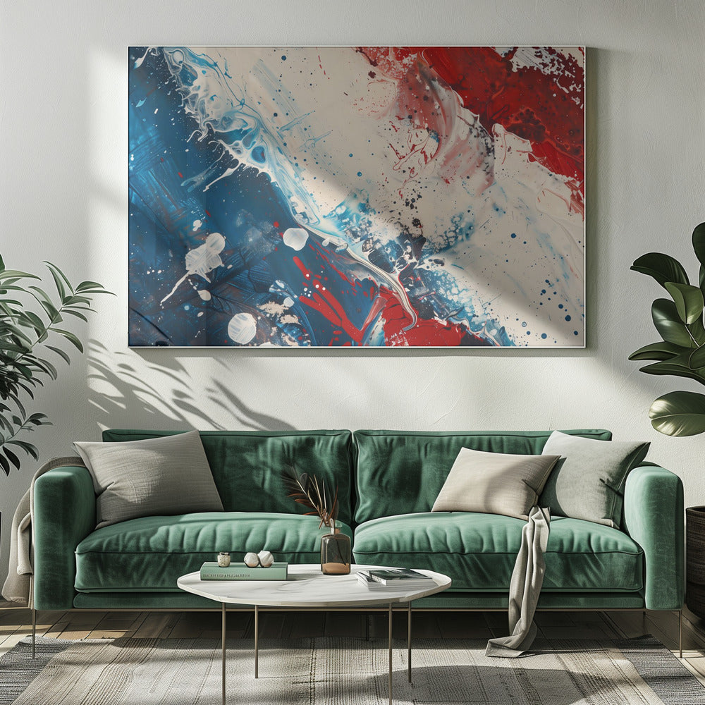 Rood Wit en Blauw | Canvas