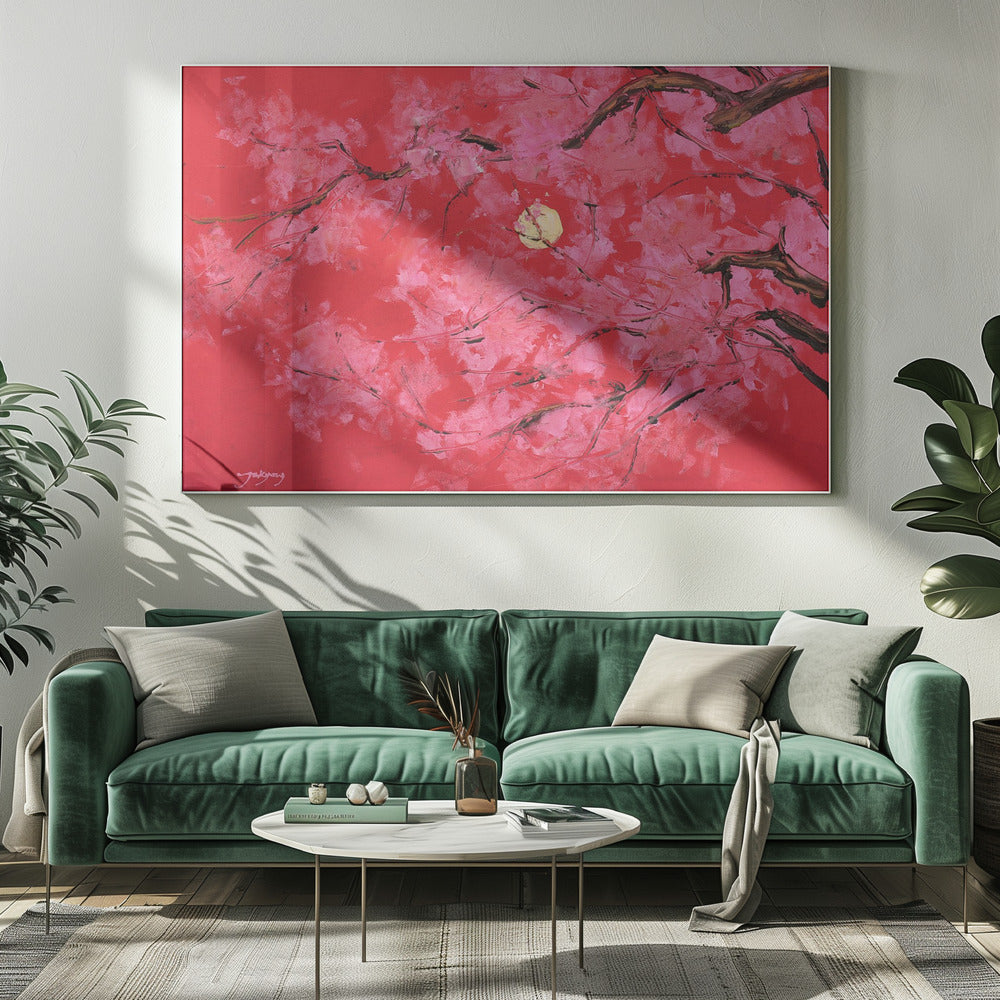 Rode maan | Canvas