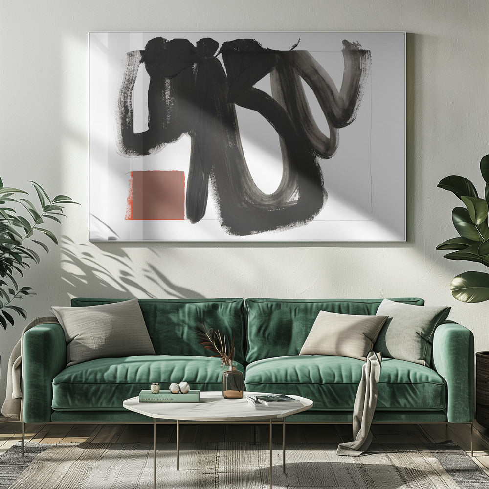 Zwarte Zen 1 | Canvas