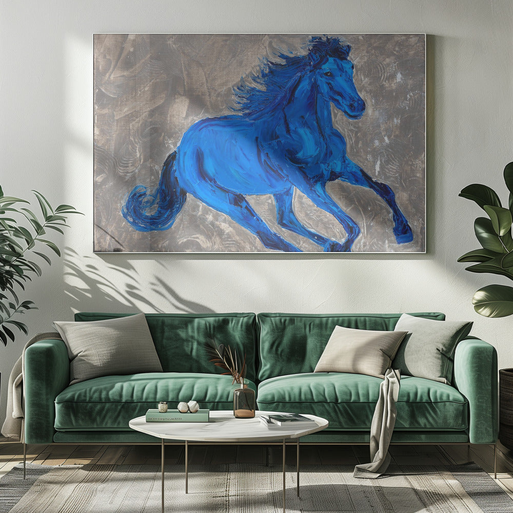 Blauw Paard | Canvas