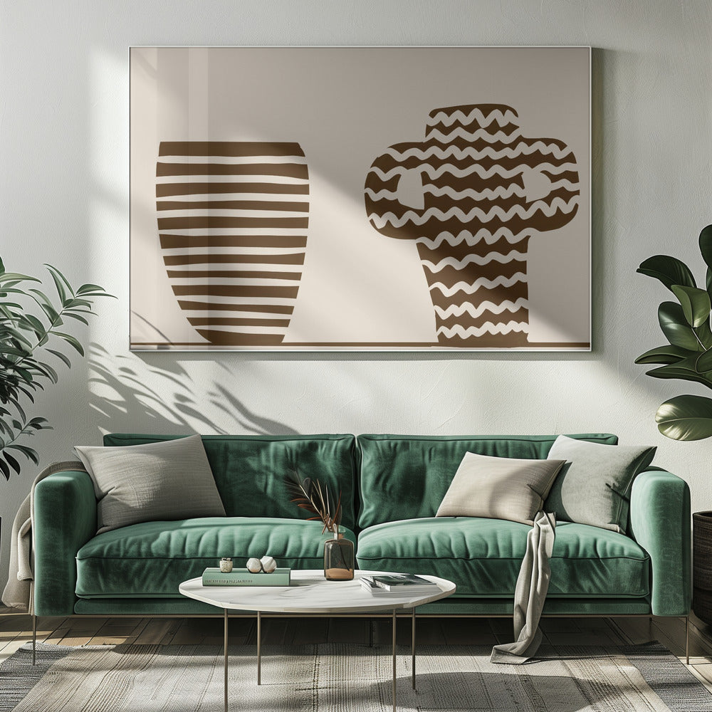 Twee vazen | Canvas