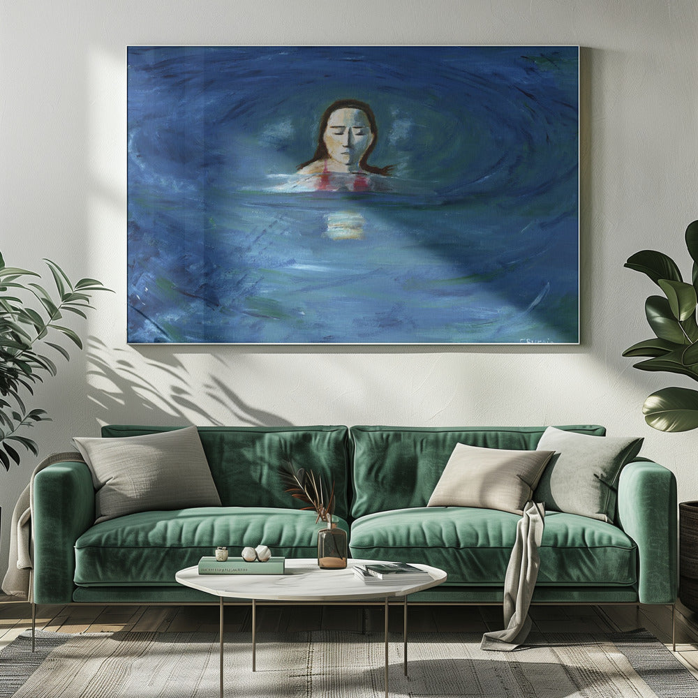 Oceaanzwemmer | Canvas