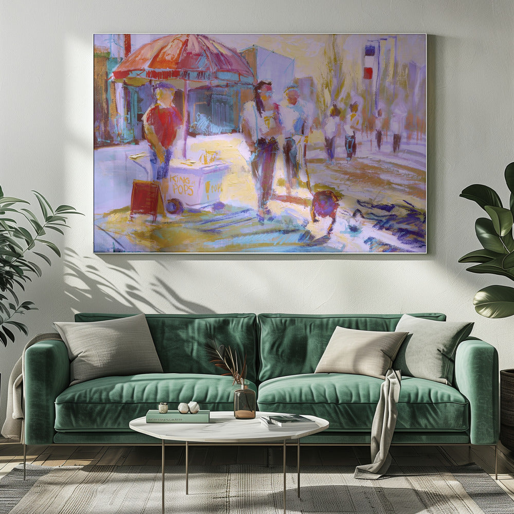Zonnig wandeltafereel | Canvas