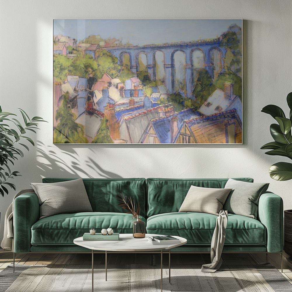 Village Rooftops | Canvas