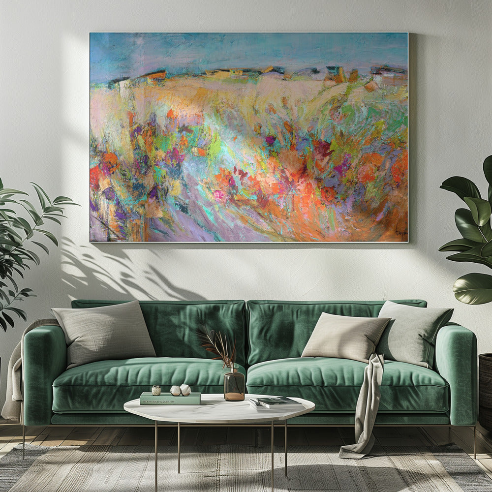 Bloeiend van levendigheid | Canvas