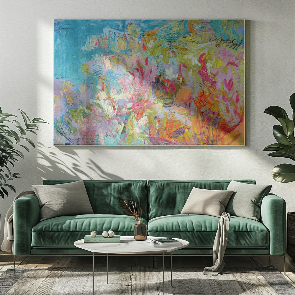 Levendige lentewerveling | Canvas