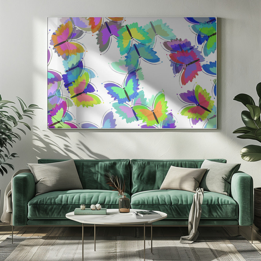 Vlindermix | Canvas
