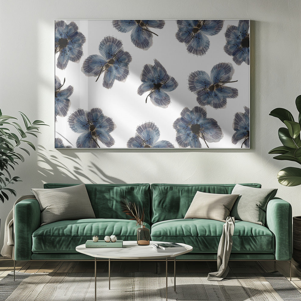 Navy Floral Mix | Canvas
