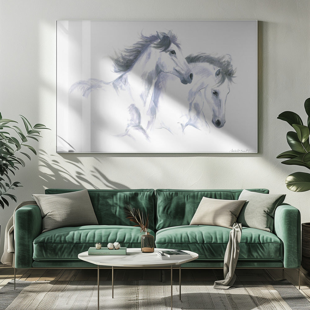 Twee paarden | Canvas