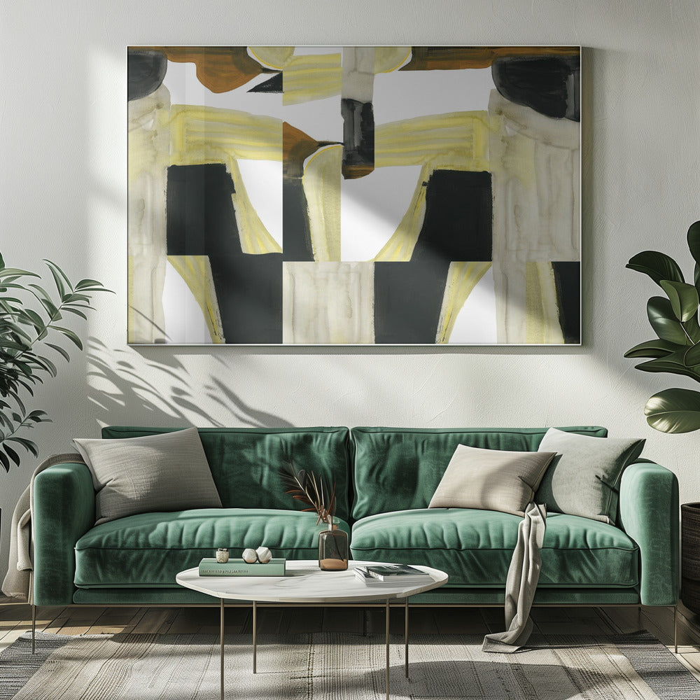 Abstract Cutout Shapes 4 | Canvas