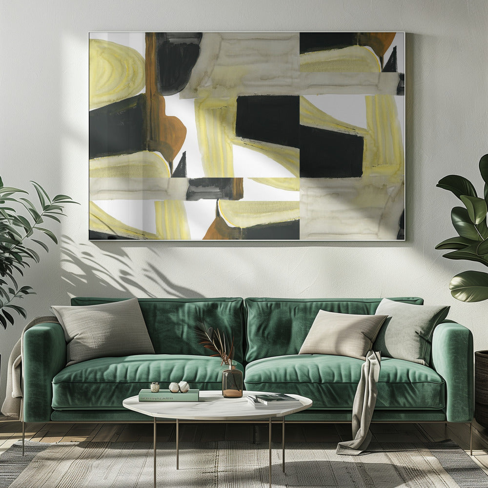 Abstract Cutout Shapes 5 | Canvas