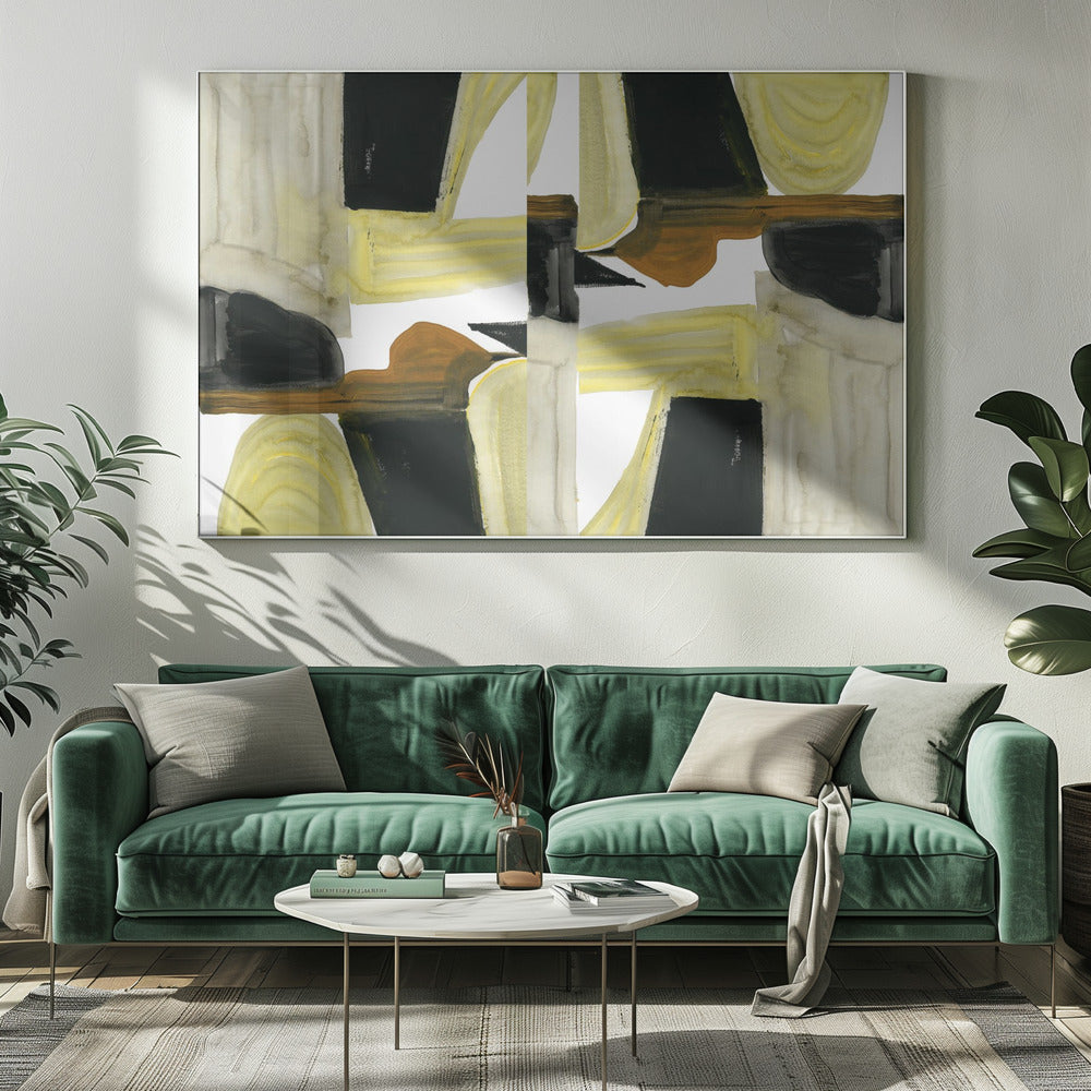 Abstract Cutout Shapes 6 | Canvas