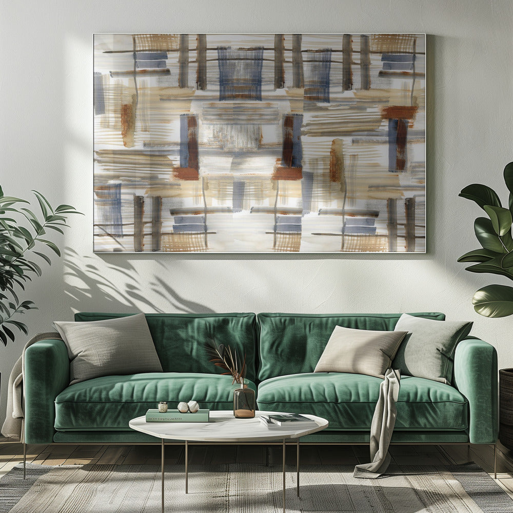 Earthtone Shapes 1 | Canvas