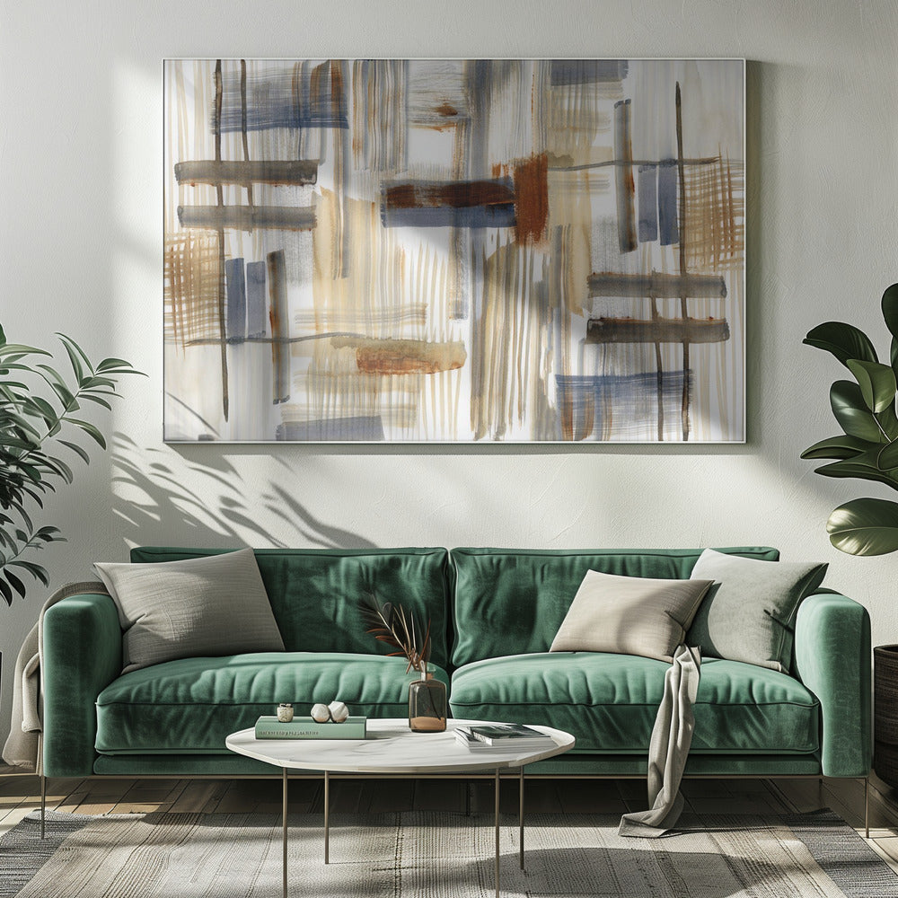 Earthtone Shapes 2 | Canvas