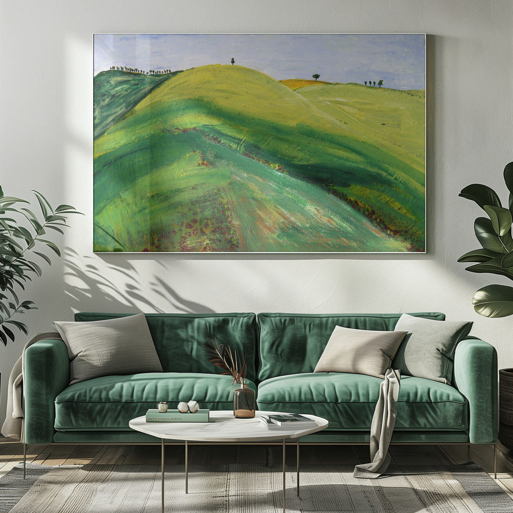 Groene heuvels | Canvas