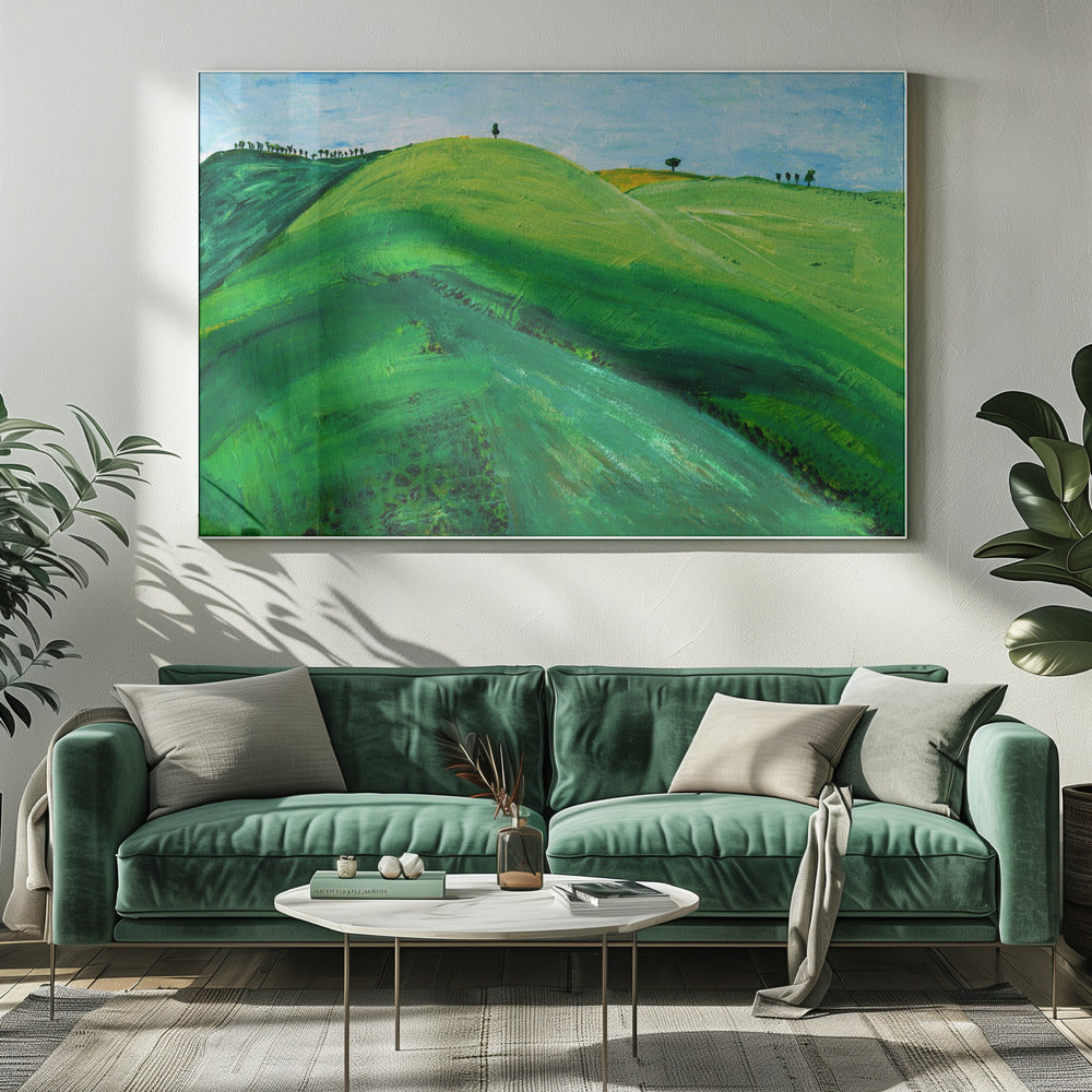 Groene heuvels | Canvas