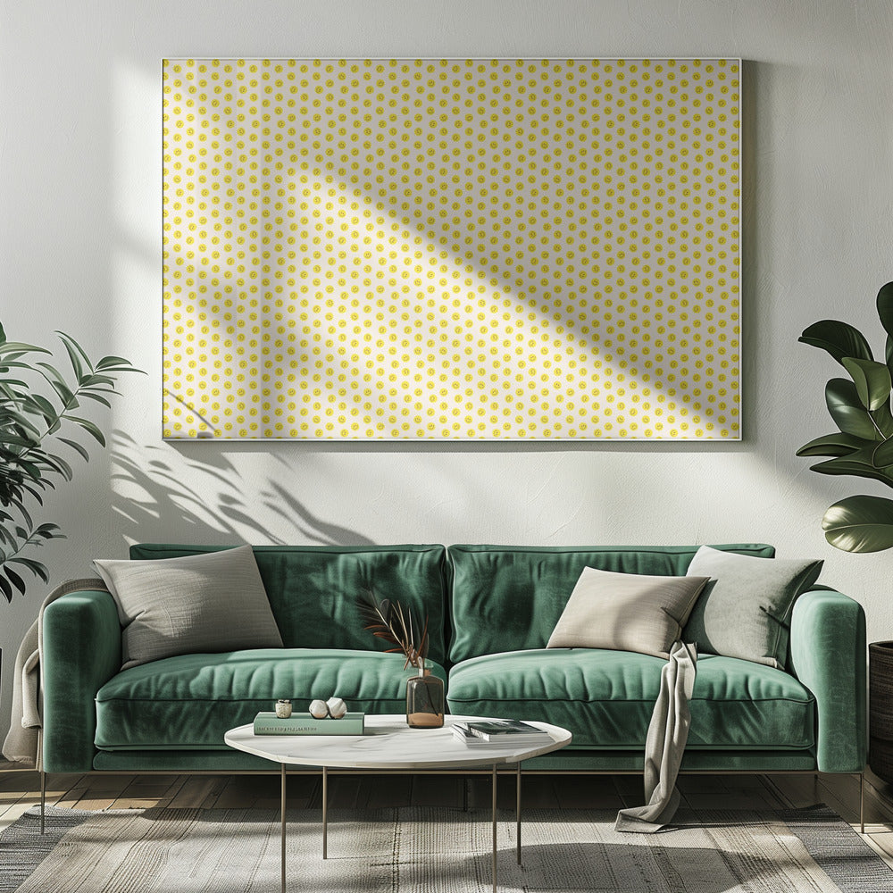 Yellow Smileys (pattern design) | Canvas