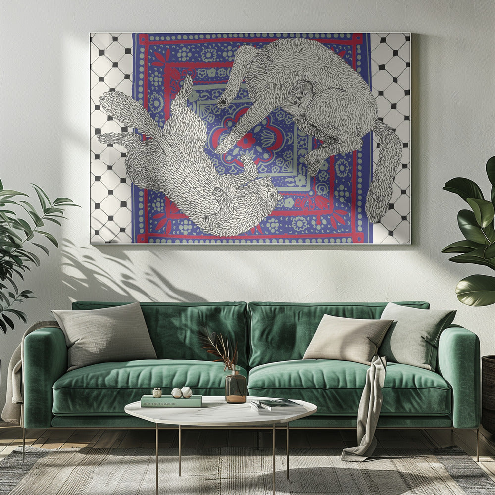 Slapende katten | Canvas
