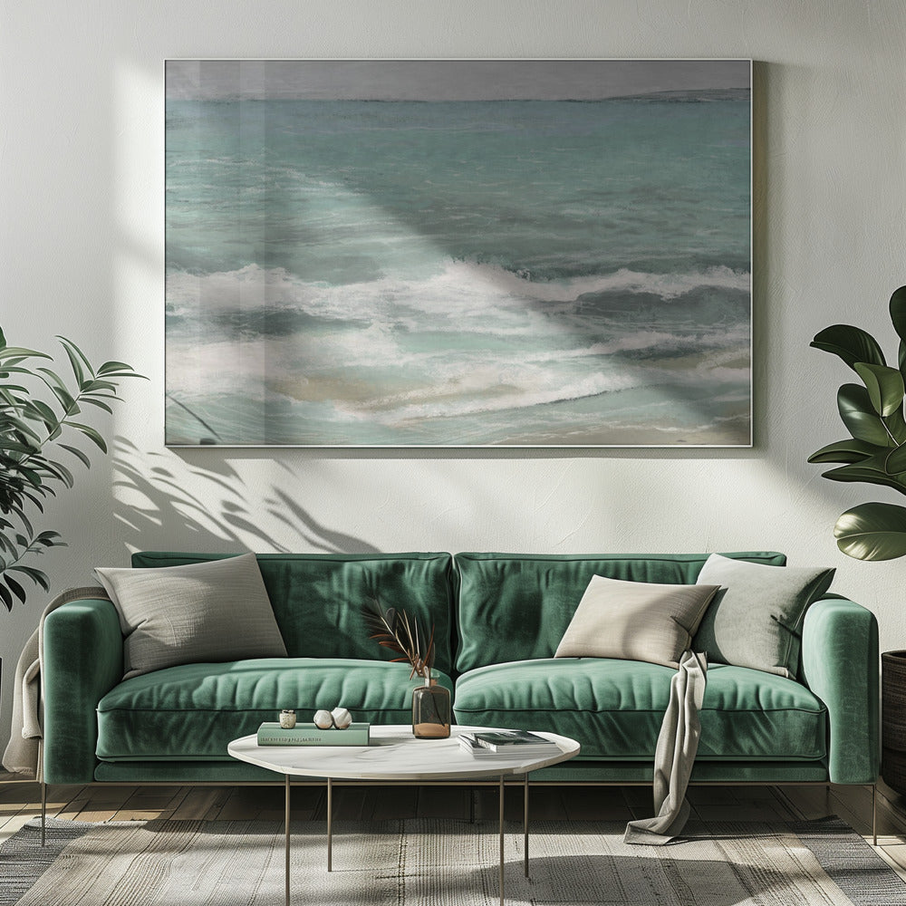 Golven op de oostoever | Canvas