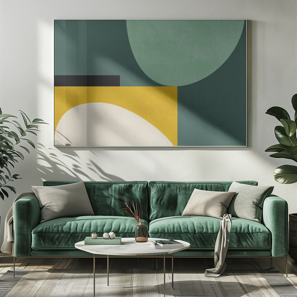 Regenboog Plus Vormen1 | Canvas