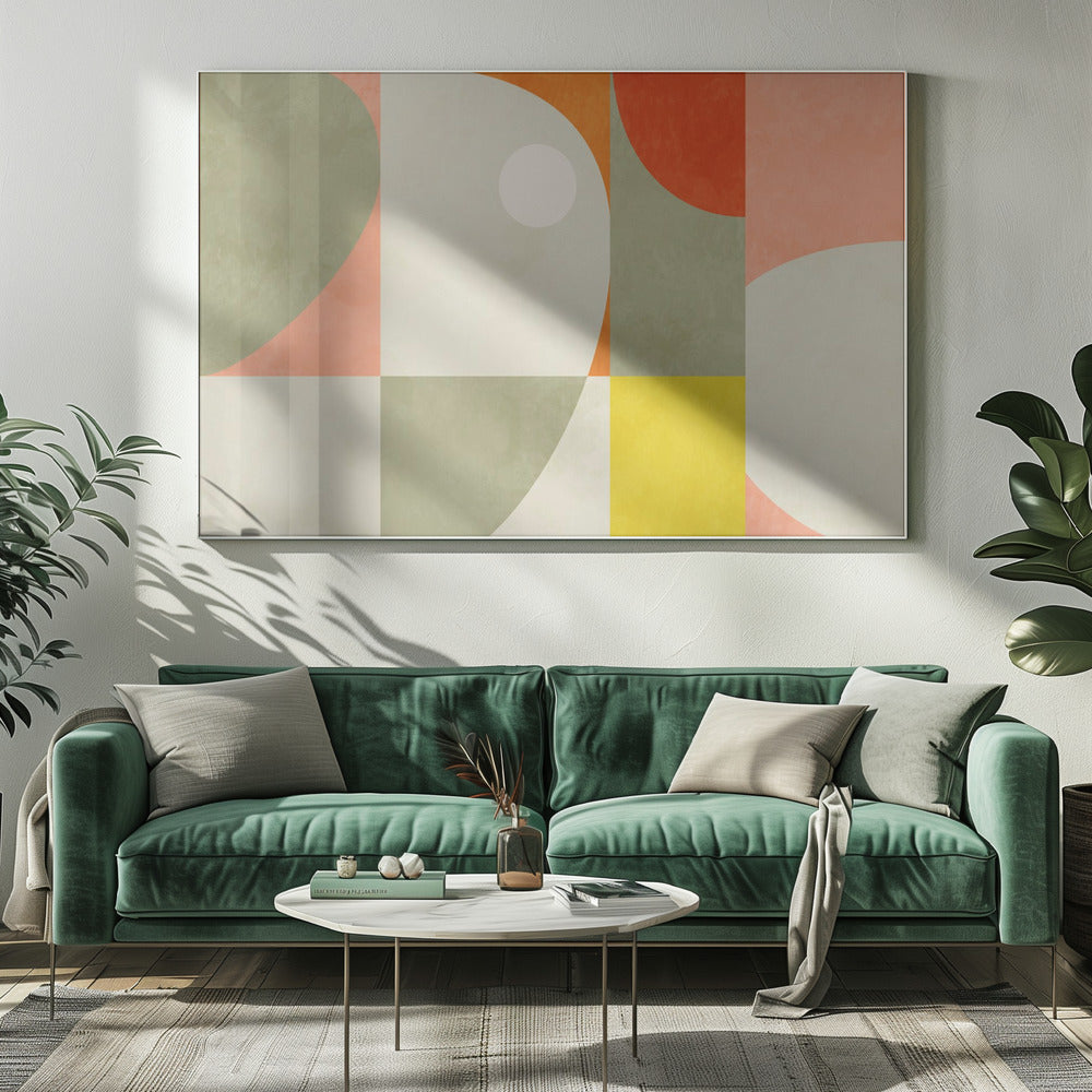 Zomercirkels22 1 V | Canvas