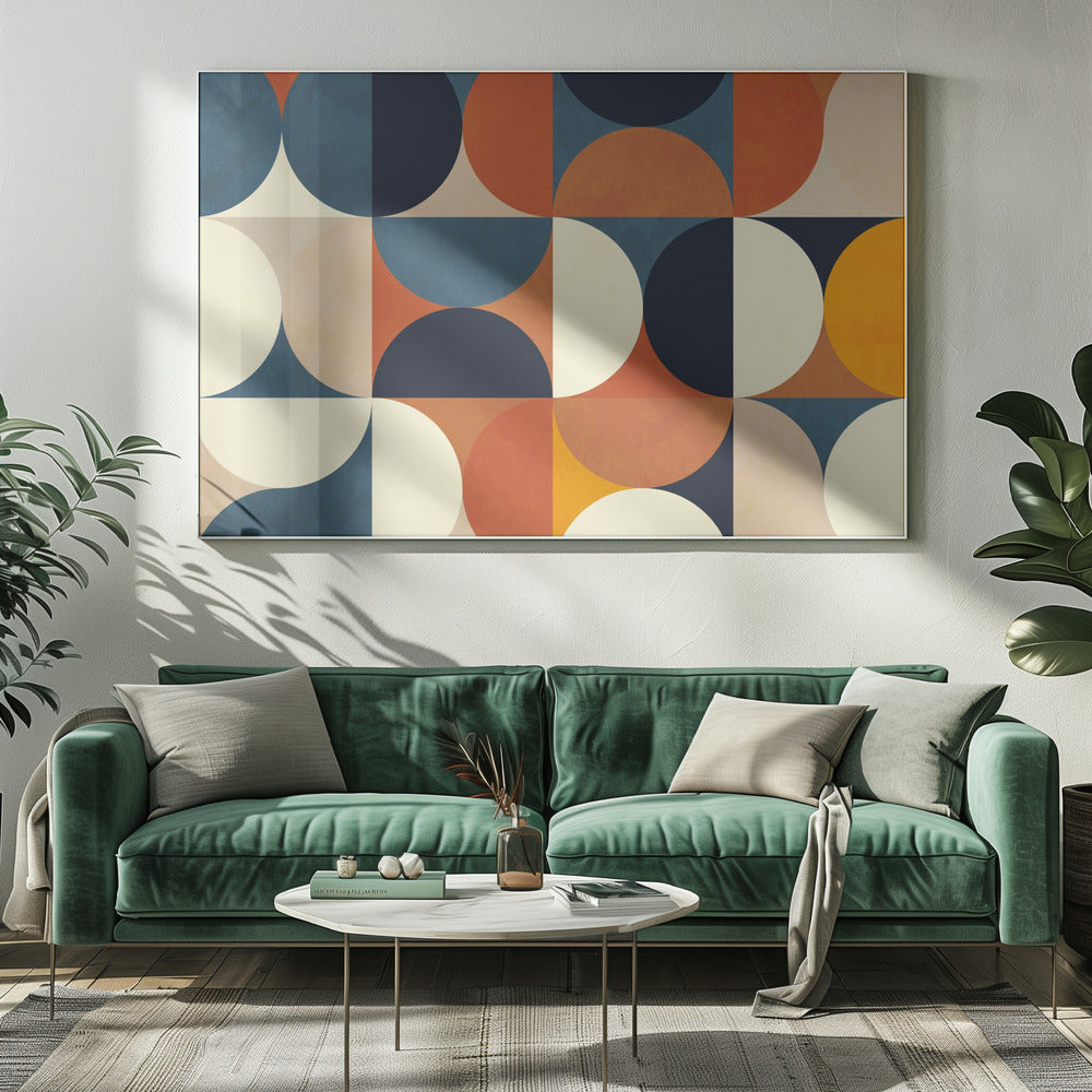 Geometry New12 Marron | Canvas