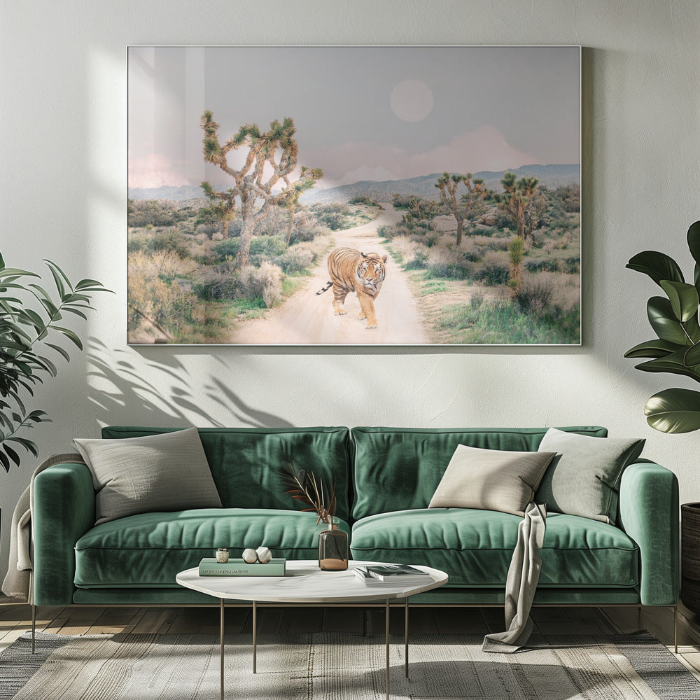 Zwervende tijger | Canvas