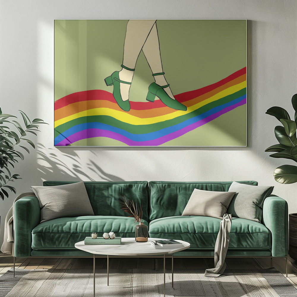Regenboogwandeling | Canvas
