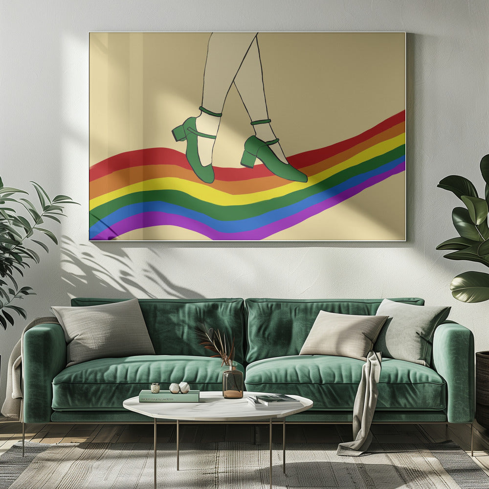 Regenboogwandeling | Canvas