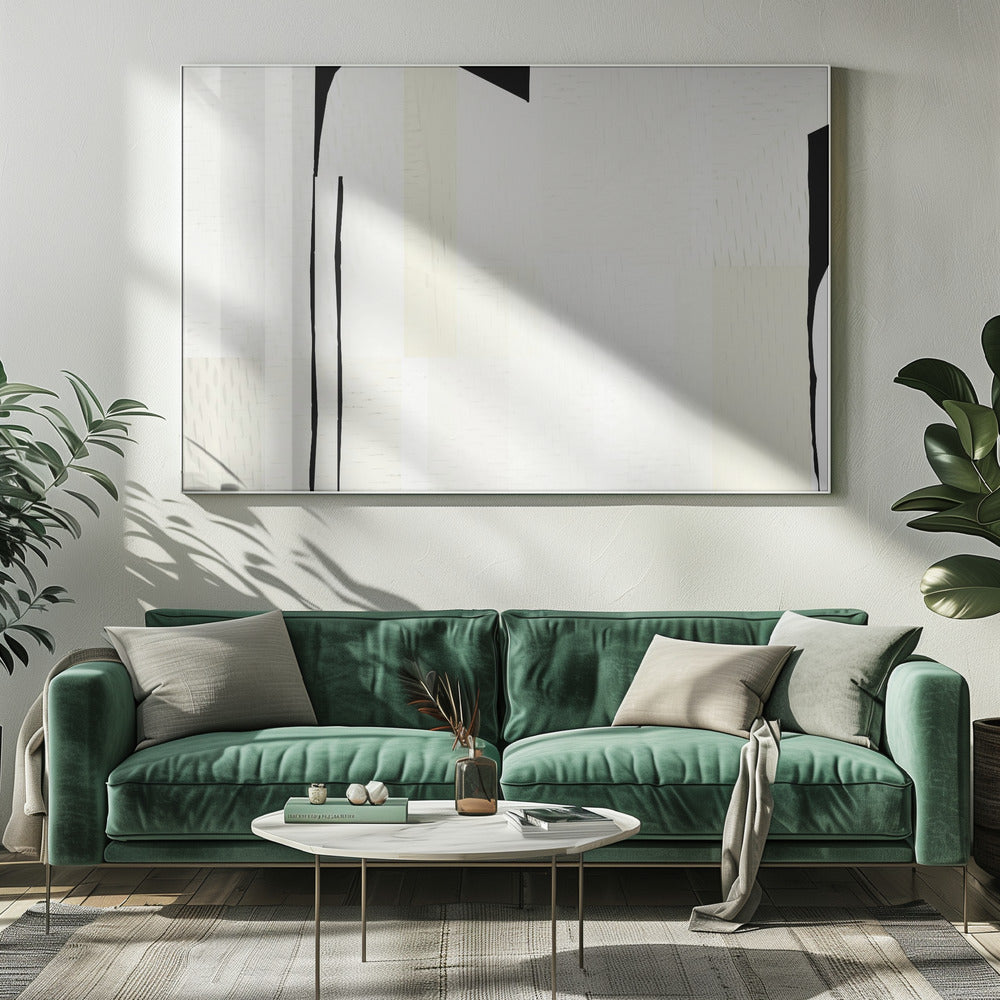 Witte geweven kunst 1 | Canvas