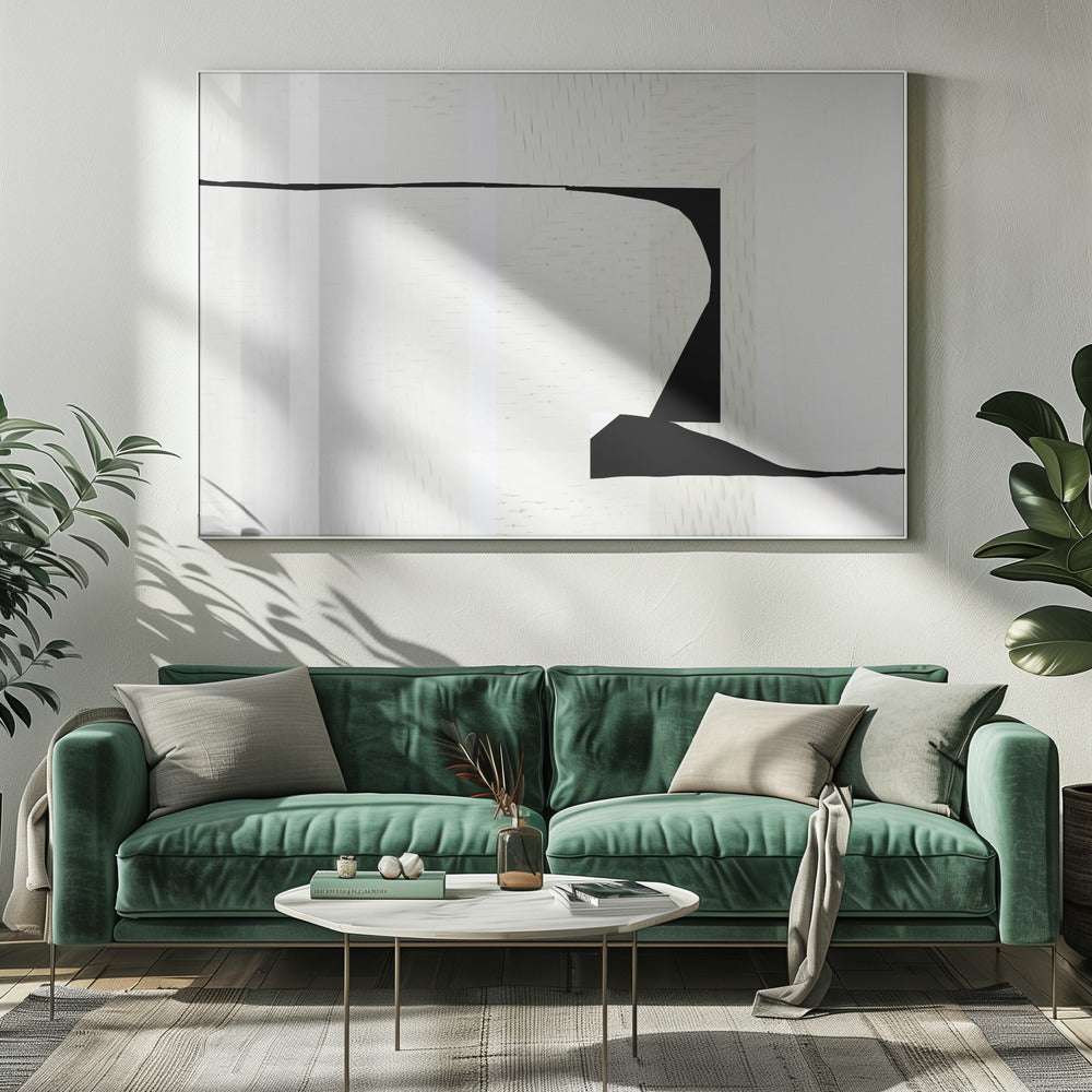 Witte geweven kunst 2 | Canvas