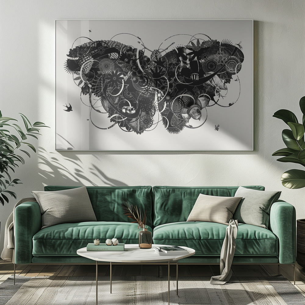 Vlinder 3 | Canvas