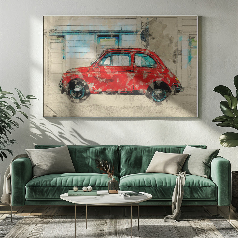 Retro Auto | Canvas