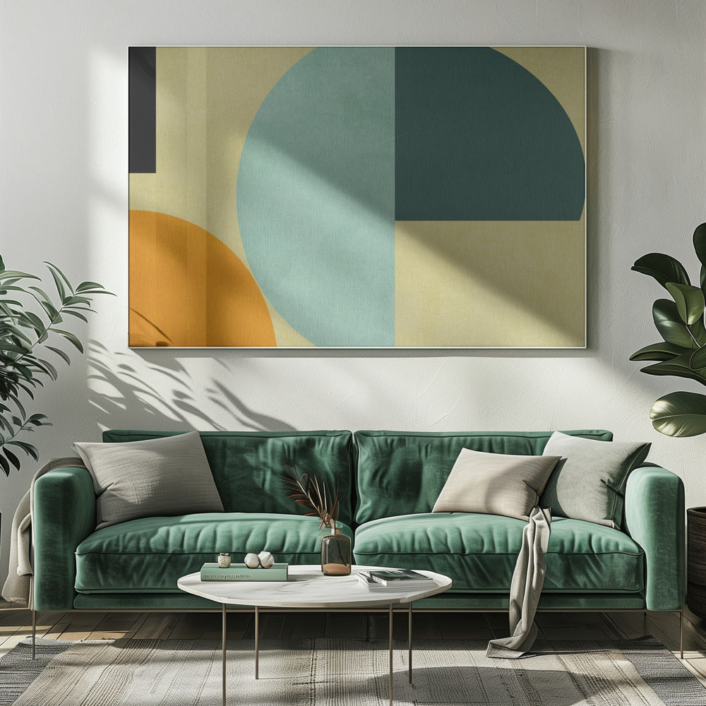 Regenboog Plus Vormen3 | Canvas