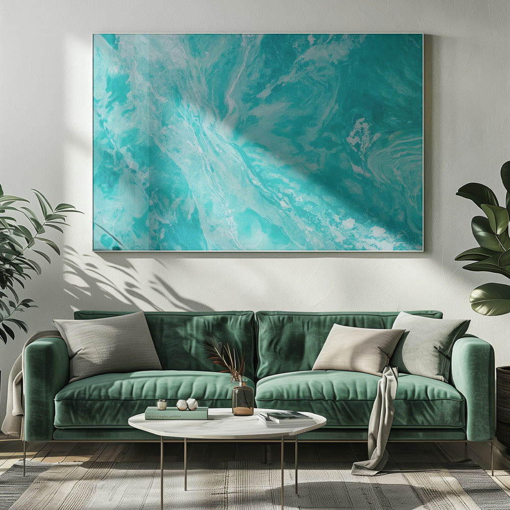 Vloeiende beweging in aquatinten | Canvas